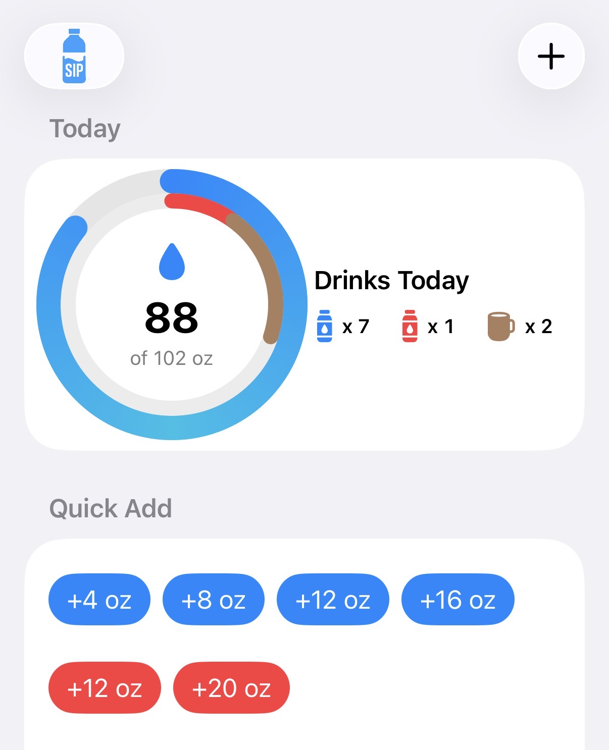 SIP water drinking app preview